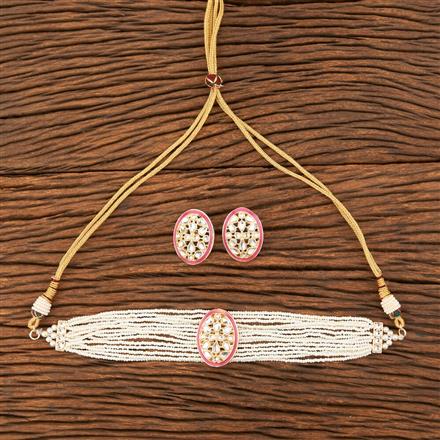 Indo Western Choker Necklace With Gold Plating