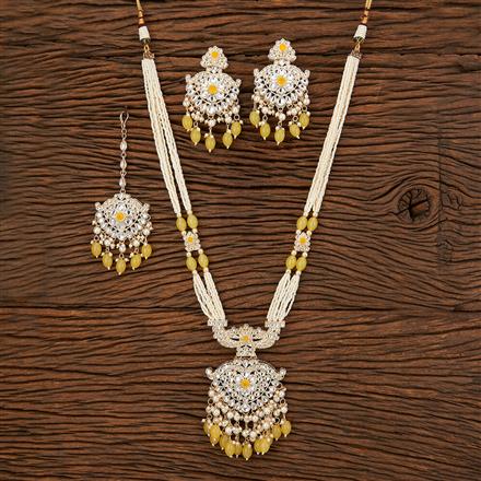 Indo Western Long Necklace With Gold Plating