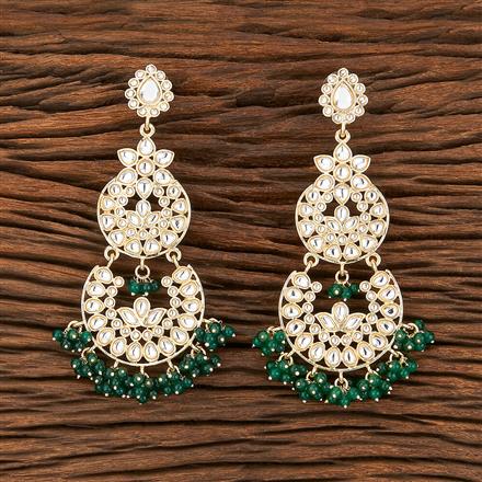 Indo Western Chand Earring With Gold Plating