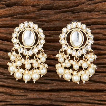 Indo Western Stone Earring With Gold Plating