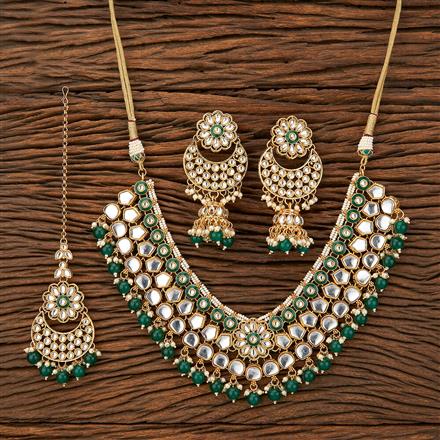 Indo Western Meenakari Necklace With Gold Plating