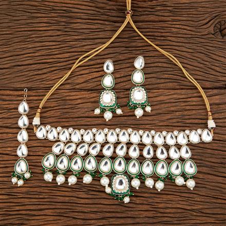 Indo Western Meenakari Necklace With Gold Plating