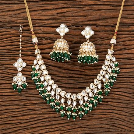 Indo Western Delicate Necklace With Gold Plating