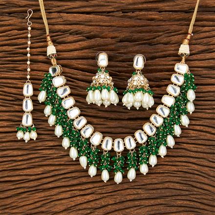 Indo Western Kundan Necklace With Gold Plating
