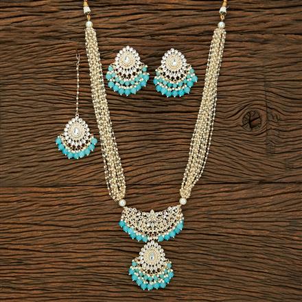 Indo Western Long Necklace With Gold Plating