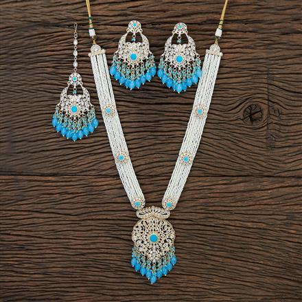 Indo Western Long Necklace With Gold Plating