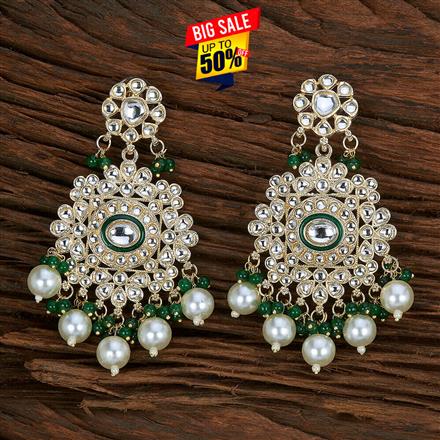 Indo Western Meenakari Earring With Gold Plating