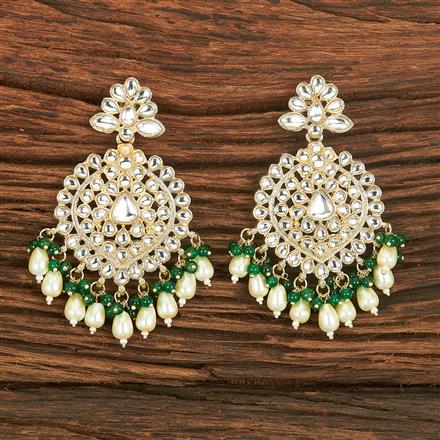 Indo Western Pearl Earring With Gold Plating