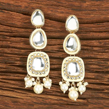 Indo Western Meenakari Earring With Gold Plating
