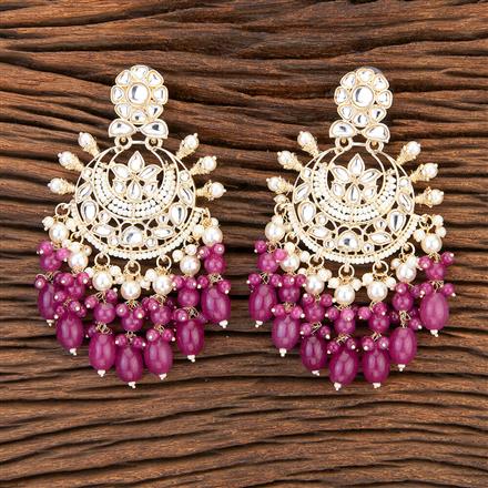 Indo Western Chand Earring With Gold Plating