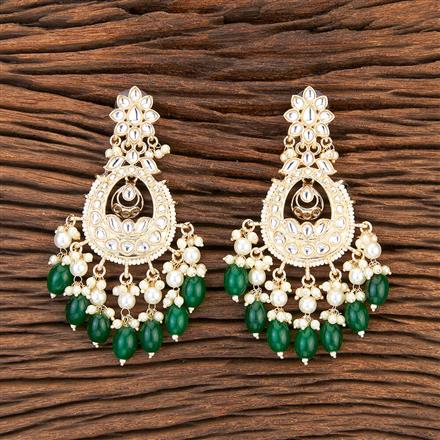 Indo Western Chand Earring With Gold Plating