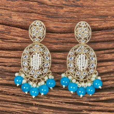 Indo Western Beads Earring With Gold Plating