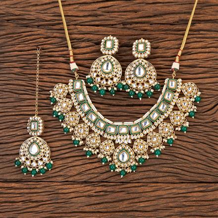 Indo Western Kundan Necklace With Gold Plating