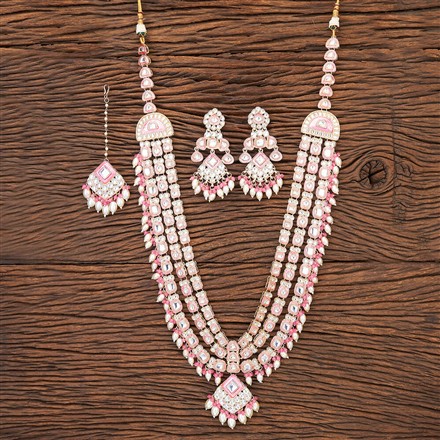 Indo Western Meenakari Necklace With Gold Plating