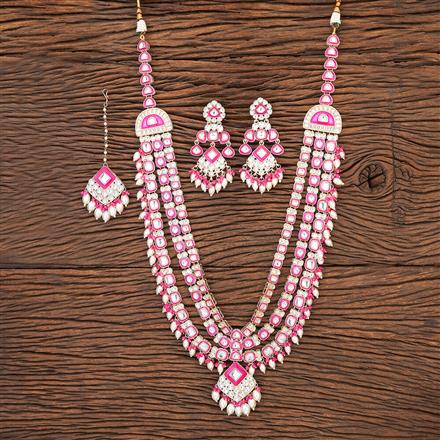 Indo Western Meenakari Necklace With Gold Plating