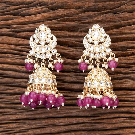 Indo Western Chand Earring With Gold Plating