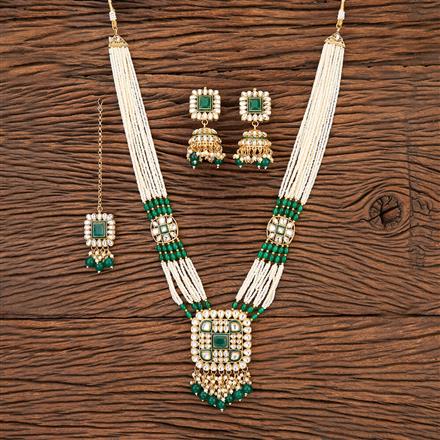 Indo Western Long Necklace With Gold Plating