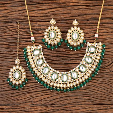 Indo Western Meenakari Necklace With Gold Plating