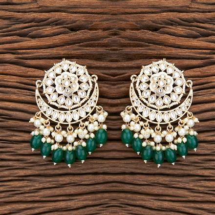 Indo Western Chand Earring With Gold Plating