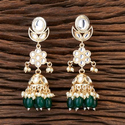 Indo Western Beads Earring With Gold Plating