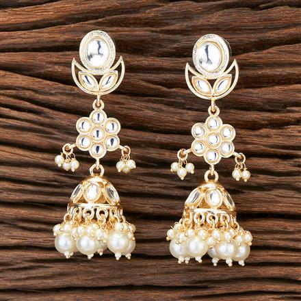 Indo Western Beads Earring With Gold Plating