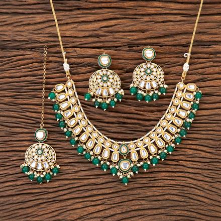 Indo Western Kundan Necklace With Gold Plating