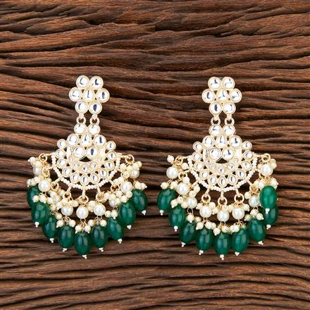 Indo Western Chand Earring With Gold Plating