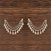 Indo Western Classic Ear Chain With Gold Plating