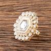 Indo Western Adjustable Ring With Gold Plating