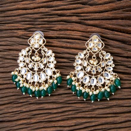 Indo Western Beads Earring With Gold Plating