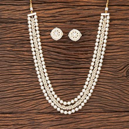 Indo Western Long Necklace With Gold Plating