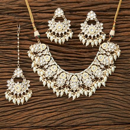 Indo Western Meenakari Necklace With Gold Plating