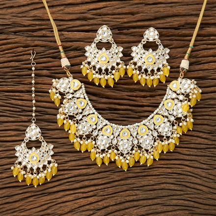Indo Western Meenakari Necklace With Gold Plating