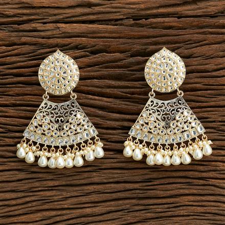 Indo Western Pearl Earring With Gold Plating