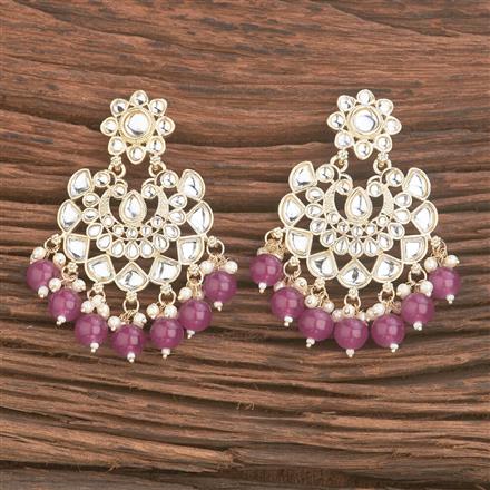 Indo Western Chand Earring With Gold Plating