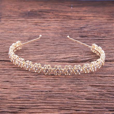 Indo Western Classic Hair Band With Gold Plating