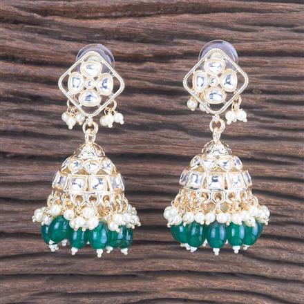 Indo Western Beads Earring With Gold Plating