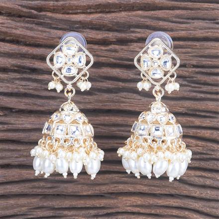 Indo Western Beads Earring With Gold Plating