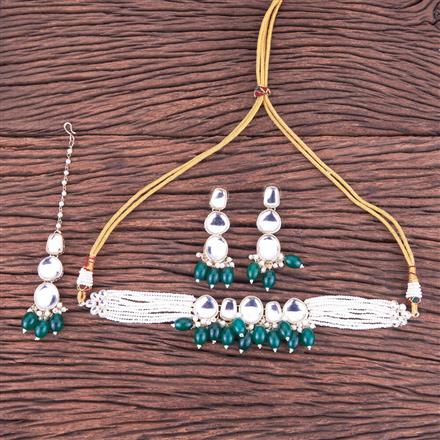 Indo Western Choker Necklace With Gold Plating