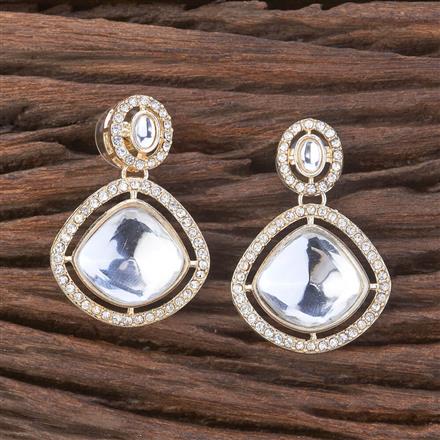Indo Western Stone Earring With Gold Plating