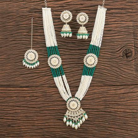 Indo Western Pearl Necklace With Gold Plating