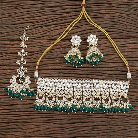 Indo Western Choker Necklace With Gold Plating