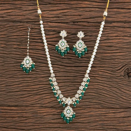 Indo Western Meenakari Necklace With Gold Plating