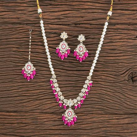 Indo Western Meenakari Necklace With Gold Plating