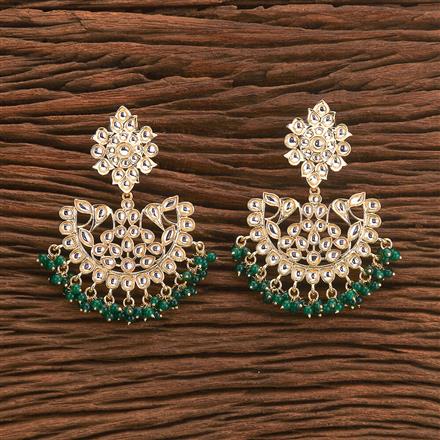Indo Western Chand Earring With Gold Plating