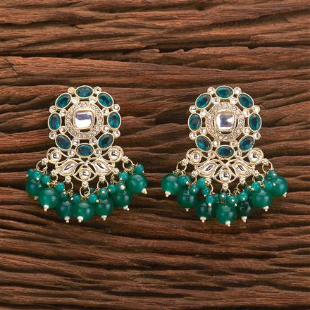 Indo Western Beads Earring With Gold Plating
