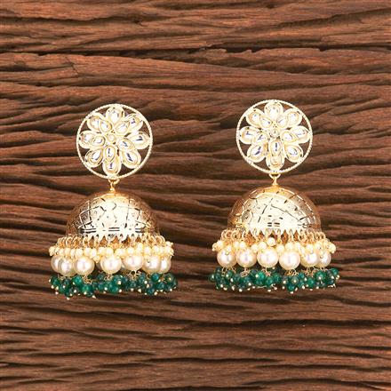 Indo Western Pearl Jhumki With Gold Plating