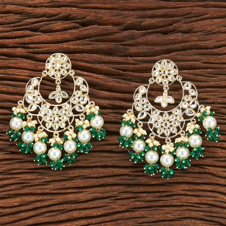 Indo Western Pearl Earring With Gold Plating