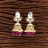 Indo Western Beads Earring With Gold Plating