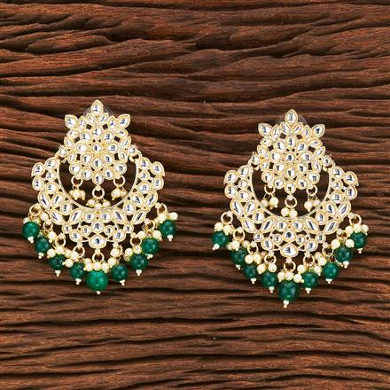 Indo Western Beads Earring With Gold Plating